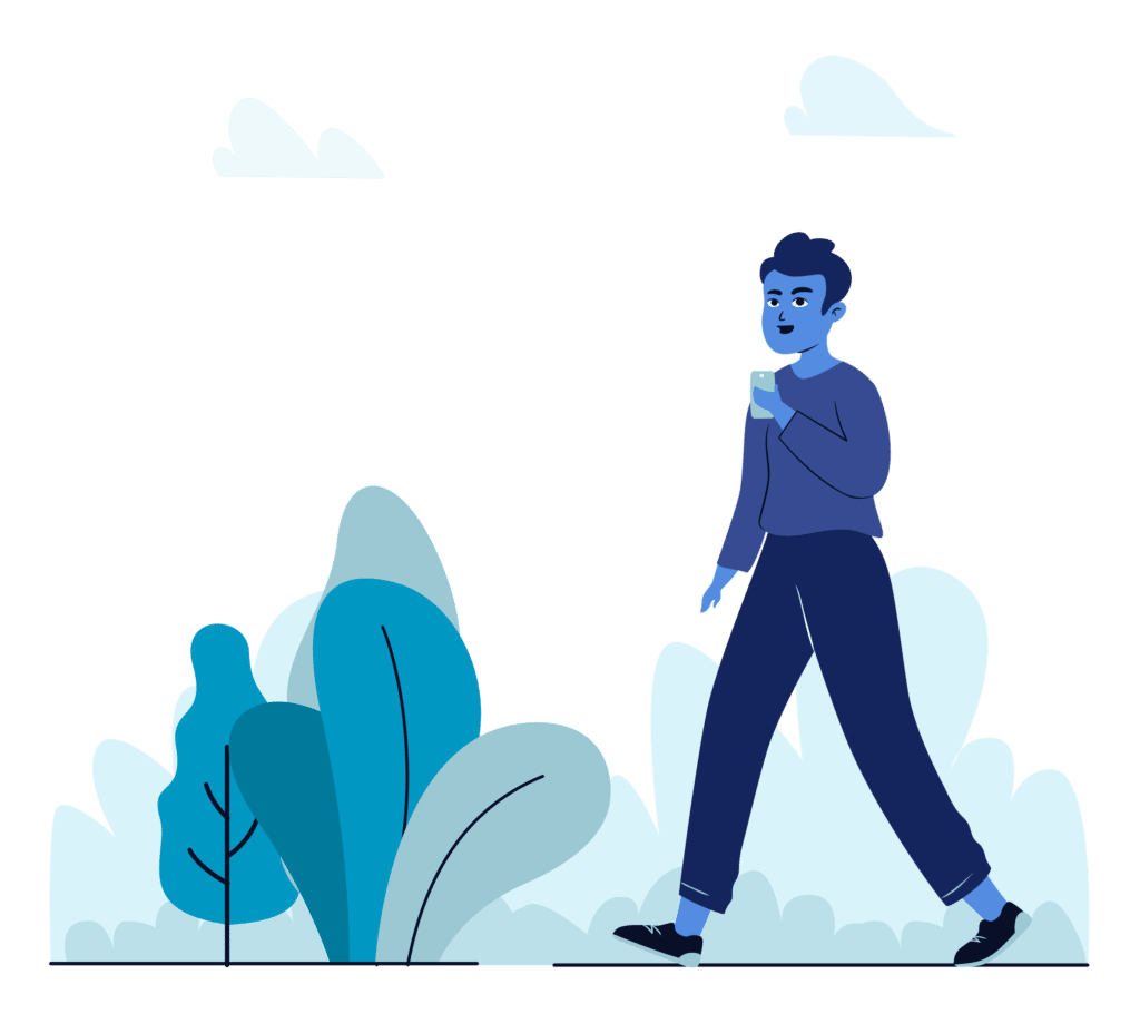 gabb cloud person walking