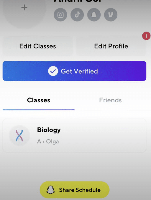 get verified screen on saturn app